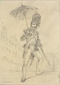 Soldier Holding a Parasol by Nicolas Toussaint Charlet