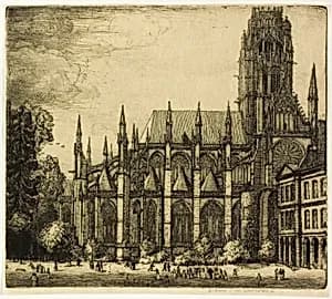 St. Ouen, Rouen by Donald Shaw MacLaughlan