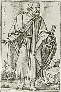 St. Peter, plate 1 from The Twelve Apostles by Hans Sebald Beham