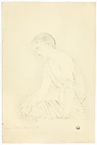 Statue of Seated Girl by John Downman