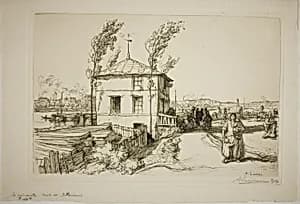 Tavern on the Way to Billancourt by Louis Auguste Lepère