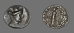 Tetradrachm (Coin) Depicting Tyche by Ancient Greek
