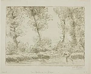 The Banks of the Liane by Alphonse Legros