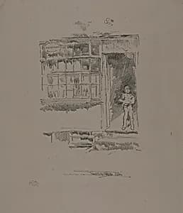 The Barber's Shop in the Mews by James McNeill Whistler