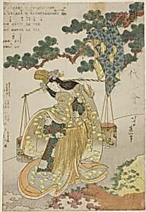The Brine Maiden by Katsushika Hokusai