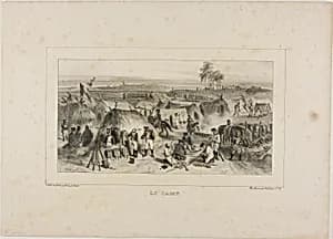The Camp by Denis Auguste Marie Raffet