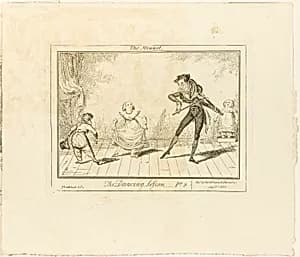 The Dancing Lesson, Part 2: The Minuet by George Cruikshank