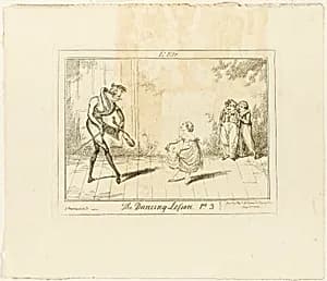 The Dancing Lesson, Part 3: L'ete by George Cruikshank