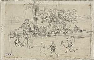 The Devil Sowing by Jean François Millet