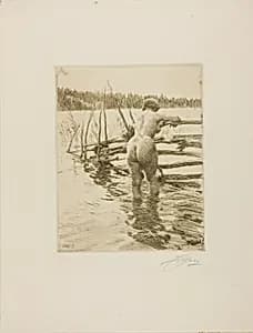 The Fence by Anders Zorn
