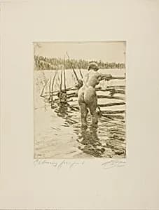 The Fence by Anders Zorn