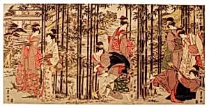 The Fifth Month, a Set of Three (Gogatsu sambukutsui), from the series "Twelve Months by the Twin Brushes of Toyohiro and Toyokuni (Toyohiro Toyokuni ryoga juni ko)" by Utagawa Toyokuni I
