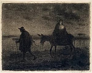 The Flight Into Egypt by Jean François Millet