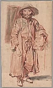 The Old Savoyard by Jean Antoine Watteau