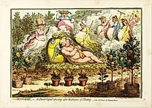 The Orangerie by James Gillray