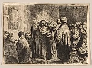 The Tribute Money by Rembrandt van Rijn