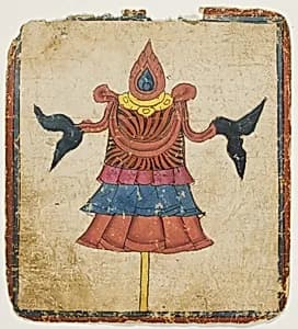 The Victory Banner (Dhwaja), from a Set of Initiation Cards (Tsakali) by Unknown