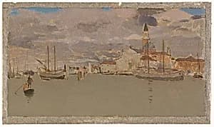 Venetian Atmosphere by Style of James McNeill Whistler