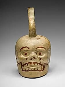 Vessel in the Form of a Skull by Moche