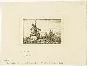 Windmill by Charles Émile Jacque