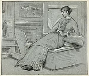Woman Resting on a Platform