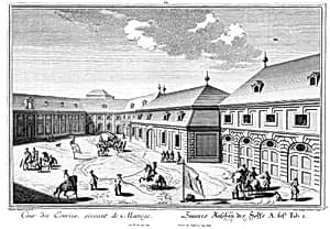Ansicht des Marstallhofs by Salomon Kleiner