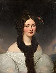 Bildnis einer jungen Frau by Franz Schrotzberg