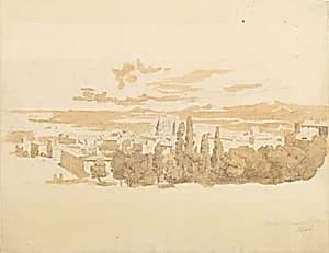 Blick auf Frascati by Leopold Kerpel
