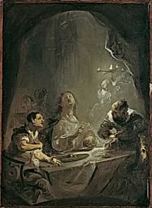 Christus in Emmaus by Joseph Winterhalder der Jüngere