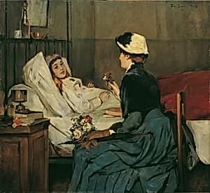 Der Besuch am Krankenbett by Ferry Beraton