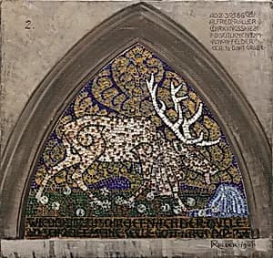 Der Hirsch an der Quelle by Alfred Roller