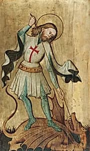 Der hl. Georg mit dem Drachen by Slowakischer Maler