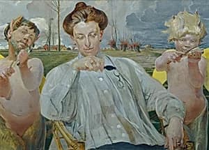 Die Frau des Künstlers by Jacek Hyacinth Malczewski