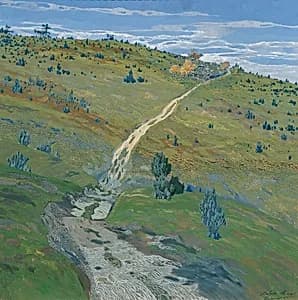 Gebirgsweg in den Beskiden by Hugo Baar