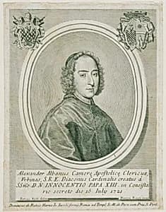 Kardinal Alessandro Albani by Girolamo Rossi