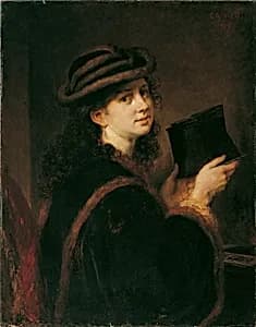 Mädchen mit Stereoskop by Hans Canon