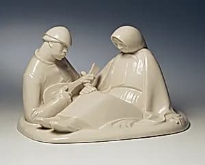 Ruhendes Hirtenpaar by Ernst Barlach