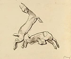 Springende Zicklein by Franz Barwig der Ältere