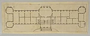 Studie zum Oberen Belvedere by Peter Krafft