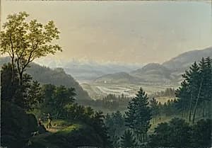 Umgebung der Ruine Habsburg by Johann Caspar Rahn
