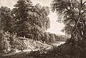 Waldlandschaft by Friedrich Loos