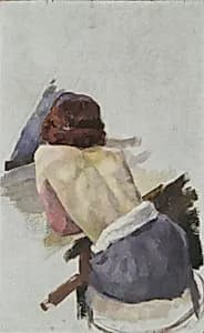 Weiblicher Rückenakt by Walther Gamerith