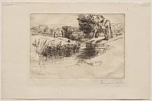 A Backwater by Francis Seymour Haden (British, 1818–1910)