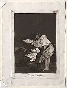 A Bad Night, Plate 36 by Francisco de Goya (Spanish, 1746–1828)