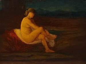 A Bather by Robert Loftin Newman (American, 1827–1912)