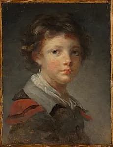 A Boy in a Red-lined Cloak by Jean-Honoré Fragonard (French, 1732–1806)