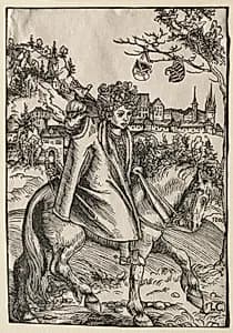 A Boy on Horseback by Lucas Cranach (German, 1472–1553)