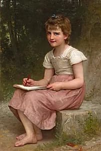 A Calling by William Adolphe Bouguereau (French, 1825–1905)
