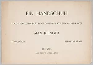 A Glove by Max Klinger (German, 1857–1920)