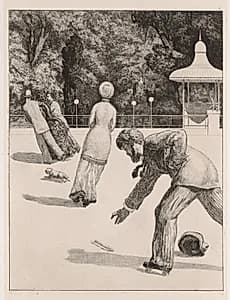 A Glove:  The Action by Max Klinger (German, 1857–1920)